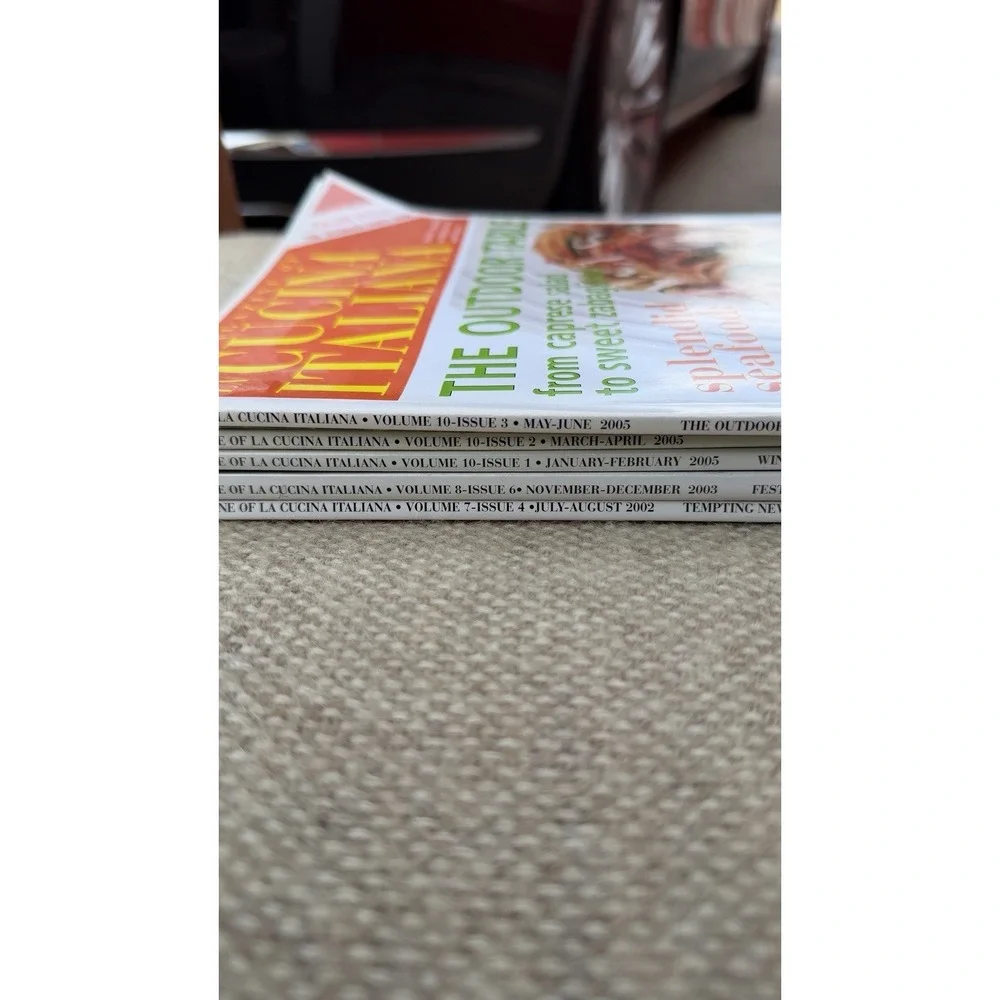 La Cucina Italiana Magazine‎ Lot 5 2002 2003 2005 Italian Cooking Food